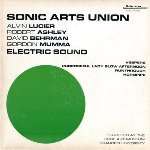 Sonic Arts Union – Electric Sound (1972 - USA - VG) - USED vinyl