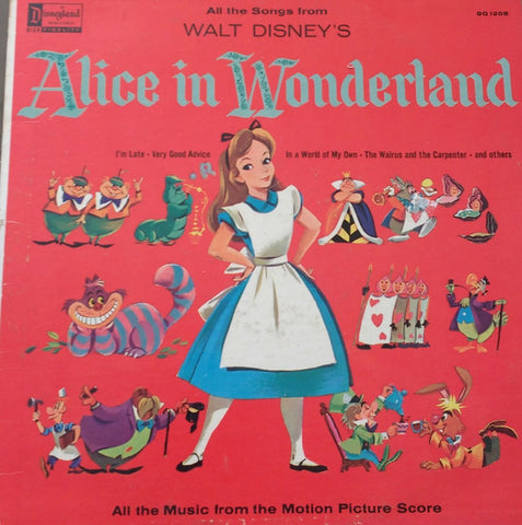 Toots Camarata And His Orchestra – All The Songs From Walt Disney's Alice In Wonderland (1963 - USA - Near Mint) - USED vinyl