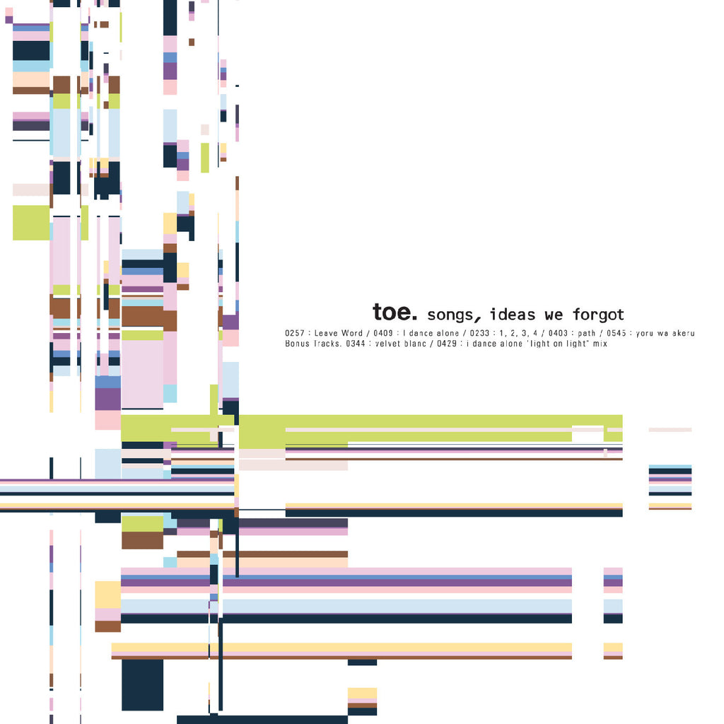 toe - Songs, Ideas We Forgot ("Eraser Smudge" Vinyl) - new vinyl