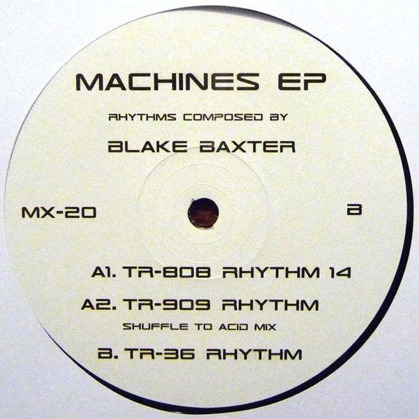 Blake Baxter ‎– Machines EP (2017 - USA - VG+) - USED vinyl