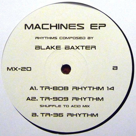 Blake Baxter ‎– Machines EP (2017 - USA - VG+) - USED vinyl