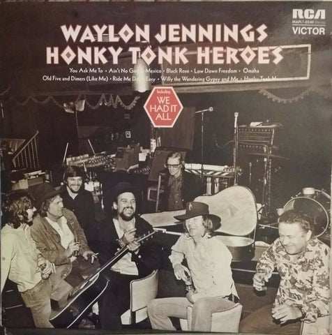 Waylon Jennings - Honky Tonk Heroes (2013 - USA - VG+) - USED vinyl