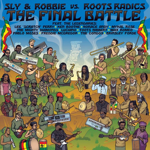 Sly & Robbie Vs. Roots Radics – The Final Battle (RSD 2021 - Worldwide - Green Marble Vinyl - Mint) - USED