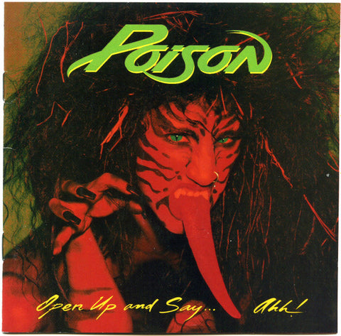 Poison – Open Up And Say ...Ahh! (1988 - Italy - G+) - USED vinyl