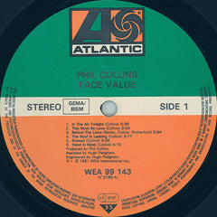 Phil Collins – Face Value (1981 - EUR - VG+) - USED vinyl