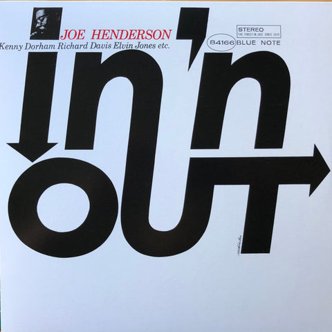 Joe Henderson – In 'N Out (2019 - USA + Europe - Near Mint) - USED vinyl