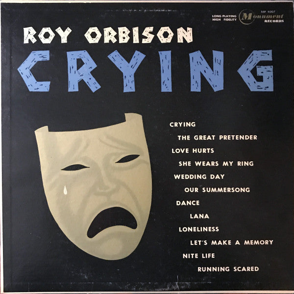 Roy Orbison – Crying (1962 - Canada - Mono - VG) - USED vinyl