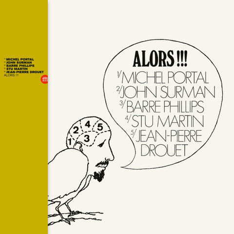 Michel Portal, John Surman, Barre Phillips, Stu Martin, Jean-Pierre Drouet – Alors!!! (2021 - FRANCE - VG+) - USED vinyl