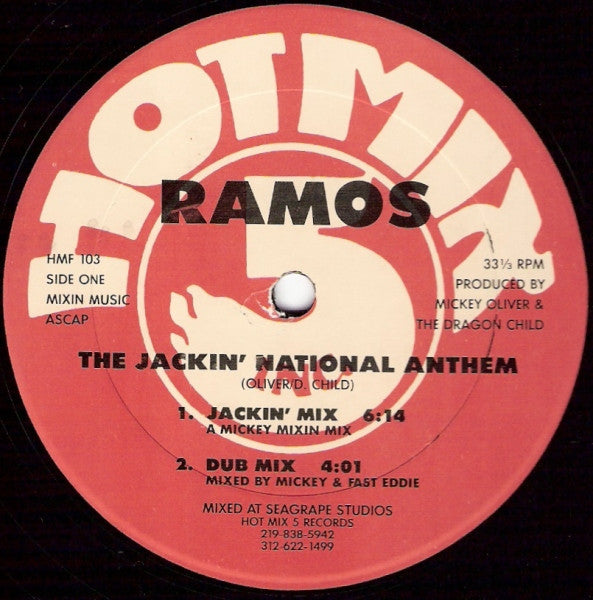 Ramos – The Jackin' National Anthem (1987 - USA -VG+) - USED vinyl