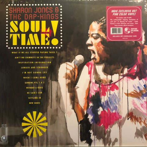 Sharon Jones & The Dap-Kings – Soul Time! (2022 - EUR & USA - Hot Pink Vinyl - Mint) - USED vinyl
