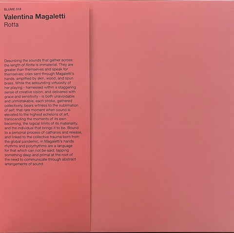 Valentina Magaletti – Rotta (2022 - UK - Coral Pink Vinyl - Near Mint) - USED vinyl