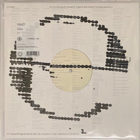 Ecco2k – E (2022 USA Black & White Swirl Vinyl VG+) - USED vinyl