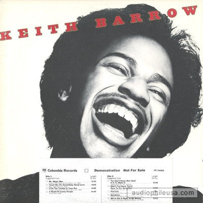 Keith Barrow – Keith Barrow (USA - 1977 - VG+) - USED vinyl