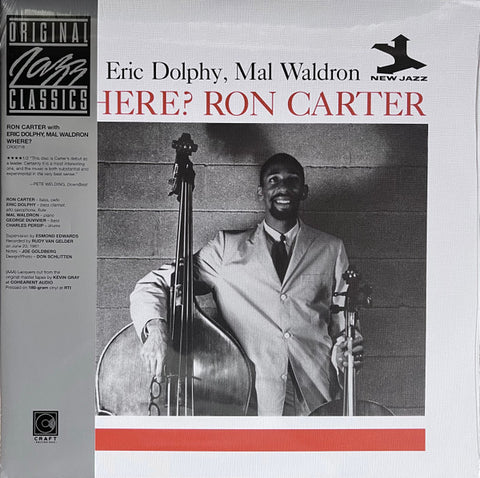 Ron Carter With Eric Dolphy, Mal Waldron – Where? - new vinyl