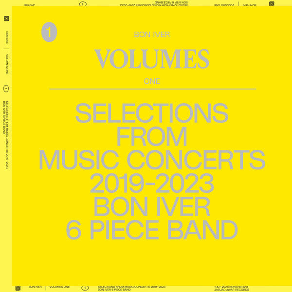 Bon Iver – Volumes: One - Selections From Music Concerts 2019-2023 Bon Iver 6 Piece Band - new vinyl