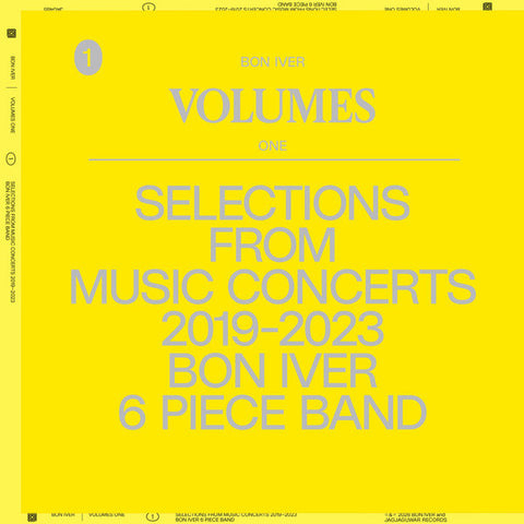 Bon Iver – Volumes: One - Selections From Music Concerts 2019-2023 Bon Iver 6 Piece Band - new vinyl