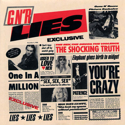 Guns N' Roses - G N' R Lies (1988 - USA - VG+) - USED vinyl