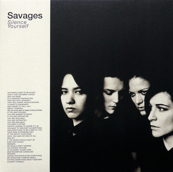 Savages – Silence Yourself (UK & US - 2013 - VG+) - USED vinyl