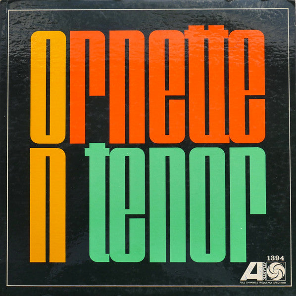 Ornette Coleman - Ornette On Tenor (1975 - USA - VG+) - USED vinyl