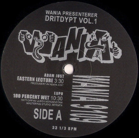 Various – Wania Presenterer Dritdypt Vol. 1 (2013 - Norway - G+) - USED vinyl