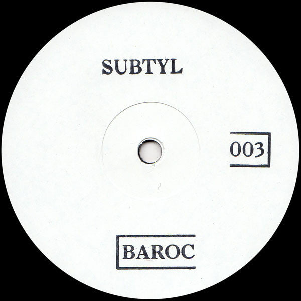 Subtyl – Untitled (2014 - GER - VG) - USED vinyl