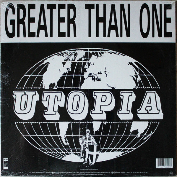 Greater Than One – Utopia (1989 - USA - VG+) - USED vinyl