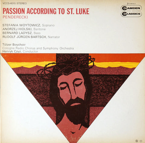 Penderecki – Passion According To St. Luke (Canada - VG) - USED vinyl