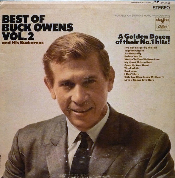 Buck Owens And His Buckaroos – The Best Of Buck Owens Vol. 2 (1968 - CAN - MINT) - USED vinyl