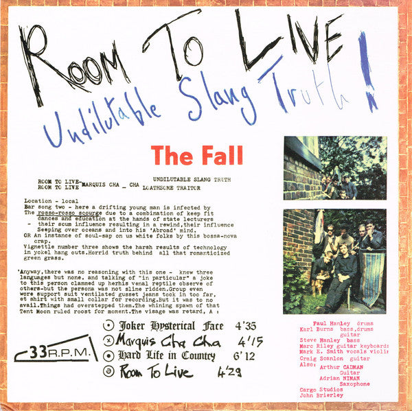 The Fall – Room To Live (2016 - USA - VG+) - USED vinyl
