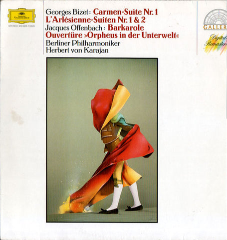 Georges Bizet - Jacques Offenbach - Berliner Philharmoniker - Herbert von Karajan – Carmen-Suite Nr. 1, L'Arlésienne-Suiten Nr. 1 & 2, Barkarole, Ouvertüre "Orpheus In Der Unterwelt" (1987 - Germany - VG++) - USED vinyl