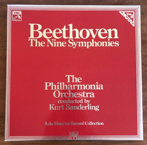 Beethoven - Philharmonia Conducted By Kurt Sanderling ‎– The Nine Symphonies (Germany - 1981 - Near Mint) - BOXSET