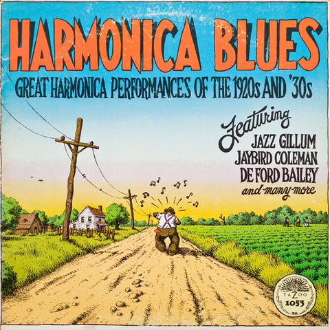 Various - Harmonica Blues (Great Harmonica Performances Of The 1920s and 30s) (1976 - USA - VG+) - USED vinyl
