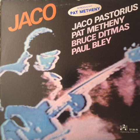 Jaco Pastorius / Pat Metheny / Bruce Ditmas / Paul Bley ‎– Jaco (USA - 1976 - VG+) - USED vinyl