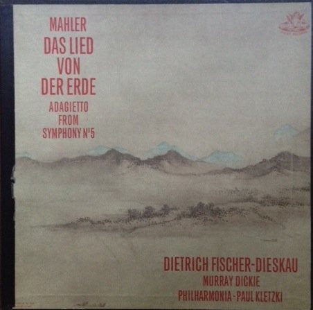Gustav Mahler, Dietrich Fischer-Dieskau, Murray Dickie, Paul Kletzki – Das Lied Von Der Erde (1967 - USA - Near Mint) - USED vinyl