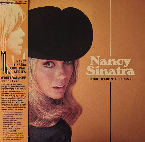 Nancy Sinatra – Start Walkin' 1965-1976 (USA - 2021 - 2LP Orange Sunburst - NM) - USED vinyl