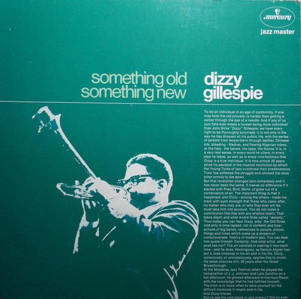 Dizzy Gillespie - Something Old, Something New (80s - Europe - Near Mint) - USED vinyl