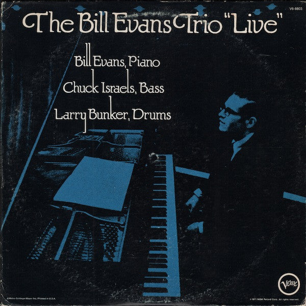 The Bill Evans Trio - "Live" (1972 - USA - VG+ (VG Sleeve) - USED vinyl