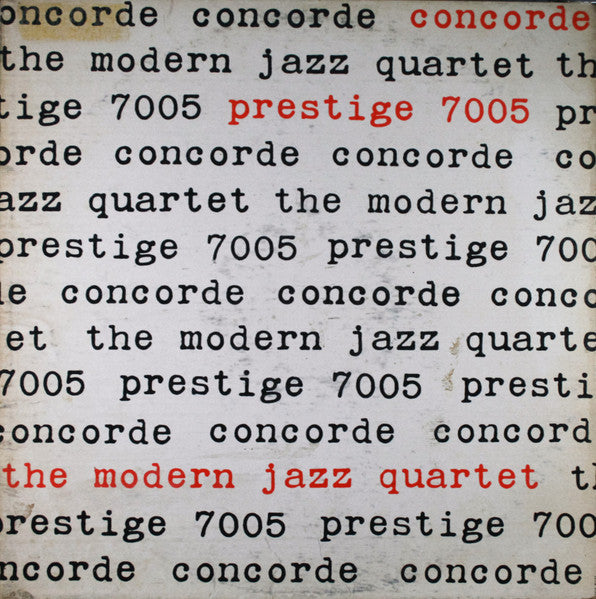 The Modern Jazz Quartet - Concorde (1957 - USA - VG+) - USED vinyl