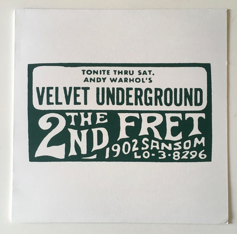 Velvet Underground - The 2nd Fret - new vinyl