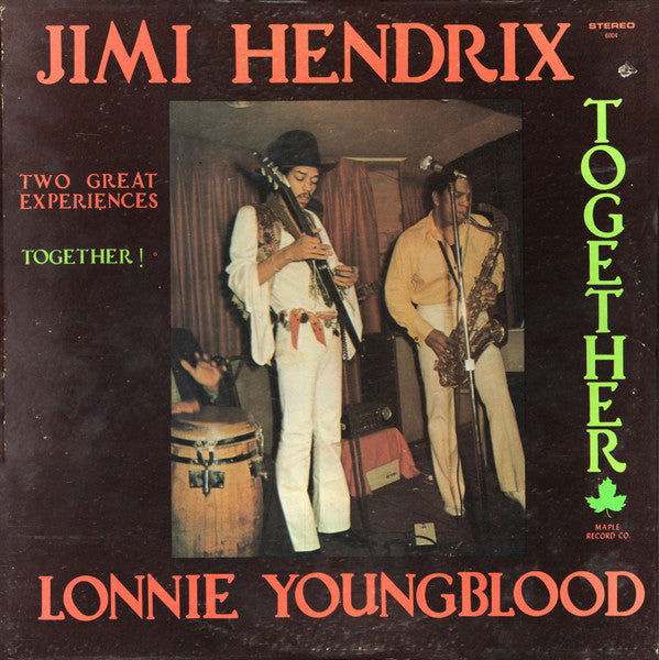 Jimi Hendrix And Lonnie Youngblood – Two Great Experiences - Together (1971 - USA - VG)- USED vinyl