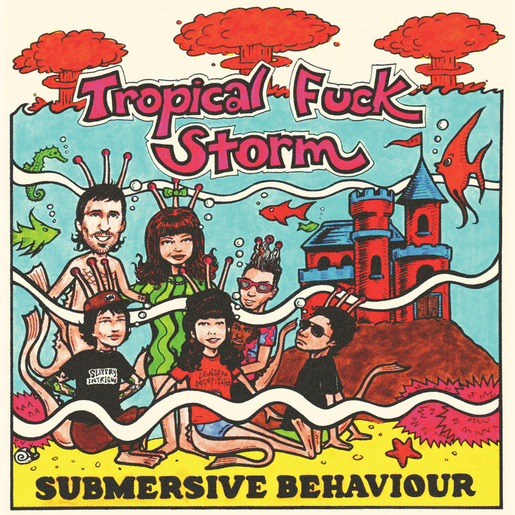 Tropical Fuck Storm - Submersive Behaviour (clear & aqua blue smoke coloured) - new vinyl